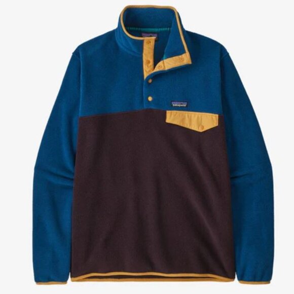 NWT! Patagonia Men's Lightweight Synchilla Snap Fleece Pullover! - Picture 1 of 3